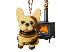 Kit di ornamenti natalizi con bottoni - statuetta decorativa per cani forniture per la fabbricazione di cani, kit di artigianato natalizio per uomini, ragazzi, ragazze, studenti, albero genealogico