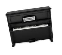 Kit Di Ornamenti Per Strumenti Musicali Accessori In Miniatura Mini Pianoforte Classico In Legno Strumenti Musicali Modello Per La Decorazione Della Casa(Black Set)