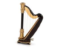Kit Di Ornamenti Per Strumenti Musicali Arpa In Legno In Miniatura Modello Mini Harfe Strumento Musicale Accessori Regalo(16cm)