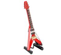 Kit Di Ornamenti Per Strumenti Musicali Decorazione In Miniatura Di Chitarra A Forma Di V Rossa Da 10 Cm Modello Di Strumento Musicale Mini Ornamenti Regalo Per Gli Amanti Della Musica
