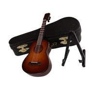 Kit Di Ornamenti Per Strumenti Musicali Mini Strumento Musicale Modello Di Chitarra Classica Color Caffè Ornamenti In Miniatura Strumento Musicale Regalo(10)