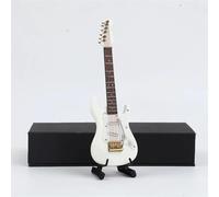 Kit Di Ornamenti Per Strumenti Musicali Modello Di Chitarra In Miniatura Con Supporto E Custodia Mini Violoncello Ornamenti Per Strumenti Musicali(Electric white 14)