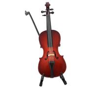 Kit Di Ornamenti Per Strumenti Musicali Replica Di Violoncello In Miniatura In Legno Da 5,5 Pollici E 14 Cm Con Custodia Modello Di Strumento Regali Musicali Ornamenti Decorazione