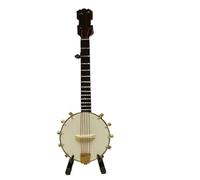 Kit Di Ornamenti Per Strumenti Musicali Replica In Miniatura Di Banjo Mini Banjo Strumento Musicale Modello Ornamento Regalo Decorazione Per La Casa(10)