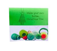 Kit di Ornamento A Bottone - Kits Pulsante Fai -da -Te Albero di Natale, Bottone Kit di Ornamenti per Alberi di Natale, Ornamenti per Finestre per Le Vacanze per Patio Festivo Cortile Esterno