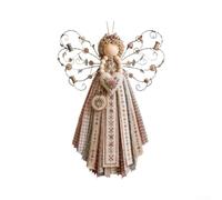 Kit di ornamento per appendere il tessuto dell'angelo fai da te Creativo | Pezzi pretagliati per matrimoni natalizi e decorazioni per la casa, progetti di decorazione fatti a mano colorati per adulti