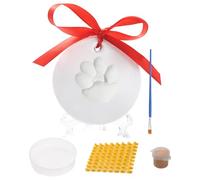 Kit di ornamento per cani e pawprint, Air-Dry Clay Keepsake Dogs and Cats, Kit di decorazione per impronte a mano per animali domestici, souvenirs fai da te, personalizzato, Paw Impressions Home
