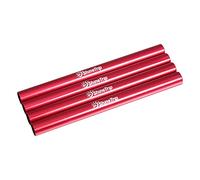 Kit di Pali per Riparazione Tenda, 4 Pezzi in Lega di Alluminio Tenda da Campeggio palo per Tenda all'aperto Supporto per palo Tubo di Riparazione Strumento per Diametro 7,9-8,5 mm