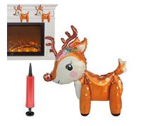 Kit di palloncini natalizi - Decorazione artigianale con albero di renna, Babbo Natale, palloncini gonfiabili in piedi, per feste, compleanni, Capodanno, vacanze invernali