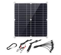 Kit di pannelli solari flessibili, 12 V, 50 W, con celle solari monocristalline in silicio per camper, campeggio, alpinismo, escursionismo