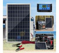 Kit di pannelli solari portatili con controller di carica - 1 pannello solare di ricarica adatto per camper, campeggio, escursioni, auto, barche, telefoni, illuminazione esterna, monitoraggio, rifugi 