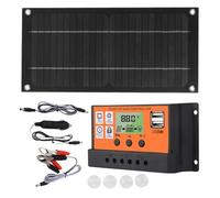 Kit di pannelli solari portatili, kit pannelli solari per capannone | Kit di batterie per pannello solare per veicoli - Kit pannello solare per camper ad alta efficienza 600 W 100 A 18 V con controllo