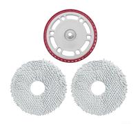 Kit di panni di ricambio per mocio compatibile con ECOVACS per Deebot T30C, T30S, T50, N30 Pro, parti per robot aspirapolvere per una cura efficiente del pavimento (rosso)