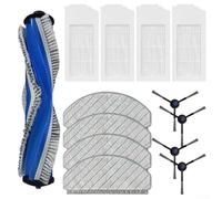 Kit di panni per spazzola laterale principale per Bosch BCRC1W BCRD1W / BCRC2W BCRD2W | parti di ricambio con spazzola a rullo, spazzole laterali, filtro e panno per la pulizia senza macchie (A)