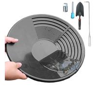 Kit di panning dorato per adulti, strumento manuale completo di setacciatura, kit per miniere d'oro all'aperto per fiume, ruscello, spiaggia, giardino, esplorazione del deserto