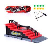 Kit di parco skateboard Finger Skating Board per bambini Combinazione luoghi pista Gioco educativo con luogo dita ruote chiave inglese cacciavite viti e coperchi coltivare l entusiasmo lo sport imagin