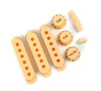Kit Di Parti Del Tono Del Volume Della Punta Dell'interruttore Della Copertura Della Bobina Singola Della Copertura Del Pickup In Plastica Per Chitarra Elettrica Accessorio per Chitarra Strumento (Co