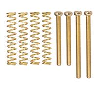 Kit di parti di chitarra 1 Set Di Viti Per Ponticello Elettrico Per Basso In Ferro Molle Parti Di Accessori Per Strumenti Musicali(Gold)