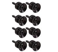 Kit di parti di chitarra 2-10 Pezzi Di Blocco Per Tracolla Per Chitarra Fibbia Antiscivolo In Metallo Perni Di Bloccaggio Per Basso Ukulele Accessori Di Bloccaggio Per Estremità Inferiori(Black,8)