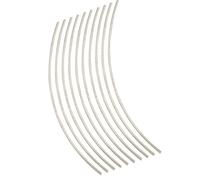 Kit di parti di chitarra Confezione Da 10 Tasti Per Chitarra Lunghi 200 Mm, Accessori Per Liutai(2.0 white)