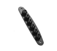 Kit di parti di chitarra Parti Di Chitarra Elettrica Ponte In Metallo Corda Attraverso Il Corpo Ghiere Boccola Piastra Di Ricambio(Black)