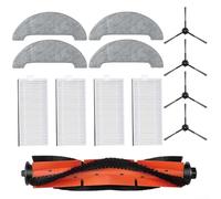 Kit di parti di ricambio per aspirapolvere, con 4 spazzole laterali principali, 4 filtri, 4 panni per mocio, 1 spazzola a rullo per IMOU RV1 Pro per IMOU RV1 Pro Max