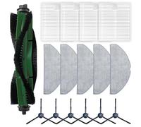 Kit di parti di ricambio per aspirapolvere con spazzola principale, spazzole laterali, filtri e panni per mocio, compatibile con Conga 8490 Ultimate per robot aspirapolvere Ultra Power Home
