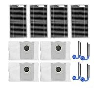 Kit di parti di ricambio per aspirapolvere Ecovacs per Deebot T90 Pro per Omni Robot aspirapolvere con sacchetti per la polvere da 3,3 l, filtri e spazzole laterali per prestazioni di pulizia