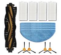 Kit di parti di ricambio per Cecotec Conga M50 e M50 per X-Treme| Spazzola laterale principale FilterMop ClothSet| Accessori in microfibra di nylon per robot aspirapolvere pulizia profonda (A)