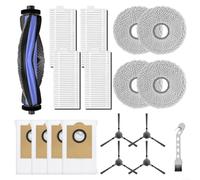 Kit di parti di ricambio per robot aspirapolvere LEFANT M3/M3 Gen2/M3 Gen1, include spazzola principale, spazzole laterali, panni per mocio e sacchetti per la polvere, accessori facili da installare