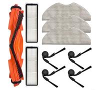 Kit di parti e accessori per aspirapolvere per modelli robot Xiaomi S40 e OV81, tra cui spazzola principale, spazzole laterali, filtri e panni per la pulizia del pavimento migliorata, rimozione della