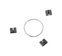 Kit di pedane e molle per mozzo della bicicletta Novatec Freehub, parti di ricambio in acciaio con 3 pedane e 1 molla, componenti di ricambio neri per riparazione e manutenzione mozzi ciclismo