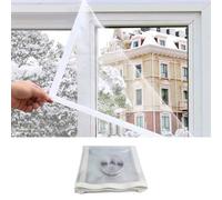 Kit di pellicola isolante per finestre, senza trapano, pellicola barriera termica per un comfort tutto l'anno, soluzione resistente alle intemperie per mantenere il freddo fuori e il calore (bordo