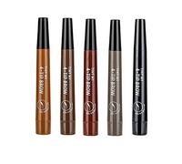 Kit di penna multifunzione per sopracciglia e barba a 4 punti, impermeabile, a lunga durata, penna per sopracciglio/matita per barba e pennello, crea sopracciglia dall'aspetto naturale (5 colori)