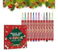 Kit Di Pennarelli Per Unghie 12 Pezzi Manicure Doodle Liner Marcatori