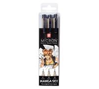 Kit di penne a feltro - SAKURA - PIGMA MICRON - Astuccio da 3 pezzi - 3 larghezze di tracciamento - Resistente alla luce