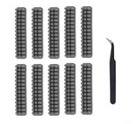 Kit di pennelli in silicone per stampanti 3D Bambu Lab A1, resistente al calore, con pinzette, set di manutenzione antigraffio, grigio, 10 pezzi
