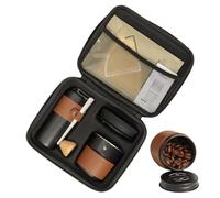 Kit di pentole da campeggio, set compatto per la preparazione del caffè per campeggio, include macinino manuale, gocciolatore, bollitore e borsa da viaggio, perfetto per viaggi all'aperto, escursioni