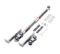 Kit Di Per Binario Porta Scorrevole | Kit Rulli In Acciaio Inox Per Porta Scorrevole In Legno | Kit Di Hardware Per Porte Facile Da Installare Hardware Per Porte Co
