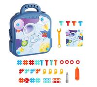 Kit di Perforazione a Mosaico - Gioco società di assemblaggio, Strumento Alimentato a Batteria con tasselli, Gioco di ingegneria interattivo, attività di Crescita delle abilità