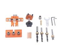 Kit di perforazione della maschera di doweling 3 in 1 Pungitore di localizzazione anodizzato in lega di alluminio per un gruppo mobili per la lavorazione del legno
