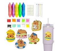 Kit di perle,Accessori per il tempo libero creativi divertenti - Perline Capybara per creare | Regalo di compleanno per, fabbricazione di portachiavi per la scuola domestica