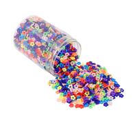 Kit di perline in argilla polimerica a forma di fiore Mandala Crafts da 6 mm per braccialetti dell'amicizia - 3000 perline Heishi a forma di fior