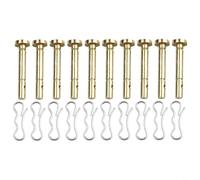 Kit di perni di ricambio per cesoie in metallo e coppiglie per spazzaneve 738-04155, accessori per attrezzature elettriche da giardino per la rimozione della neve invernale, 10 o 2 (20 pezzi)
