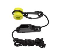 Kit di pesi per downrigger, corda da 2,2 m con passacavo a scatto, morsetto per corda, pesi per downrigger da pesca in mare per traina e pesca d'altura, 1 pezzo Affondatore (Black, 8.5x2.6cm)