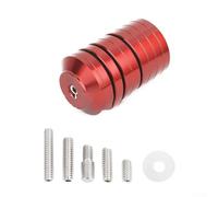 Kit di pesi per stabilizzatore ad arco composto con contrappesi da 28,3 g, 56,7 g, 113,4 g, in lega di alluminio, riduzione del rumore e assorbimento degli urti per bilanciere e riser per arco (rosso)