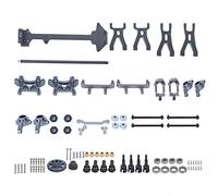Kit di pezzi di ricambio di aggiornamento albero motore centrale collegamento dello sterzo braccio oscillante adatto per A959 A969 A979 K929 1/18 RC Car (Tu colora)