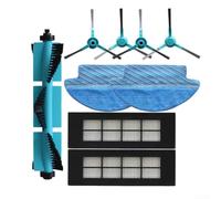 Kit di pezzi di ricambio per Cecotec Conga serie 3090 - 9 pezzi: 1 spazzola a rullo, 4 spazzole laterali, 2 filtri e 2 panni per mocio progettati per la manutenzione ordinaria