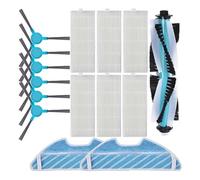 Kit di pezzi di ricambio per robot aspirapolvere Cecotec Conga 1290/1390/1490/1590, include spazzola principale, 6 spazzole laterali, 6 filtri HEPA e 2 panni per la pulizia efficiente dei pavimenti