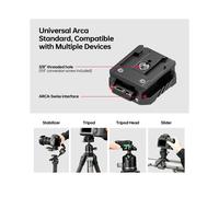 Kit di Piastra A Rilascio Rapido Montaggio per Treppiede per Arca Swiss Gimbal QR Clamp Slider Montaggio Adattatore per Treppiedi Stabilizzatore per